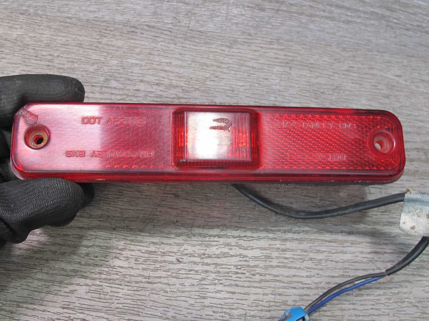 2003-2009 Hummer H2 Rear Left & Right Side Quarter Panel Marker Lamp Light Set