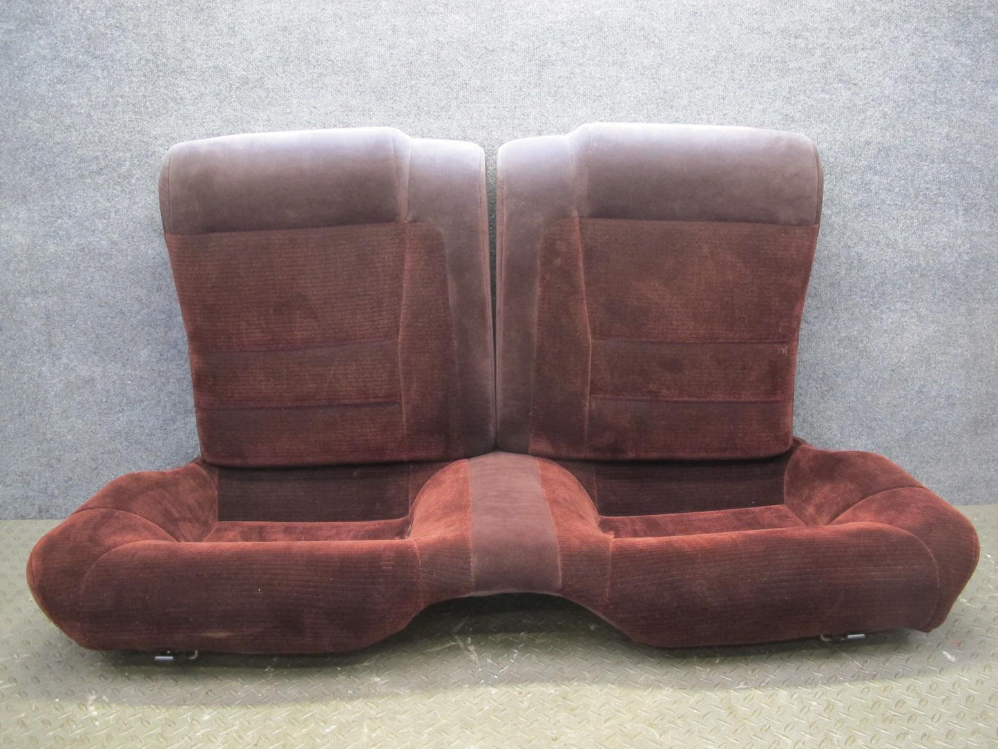 89-92 Toyota Supra MK3 Front & Rear Complete Cloth Seat Set Maroon OEM