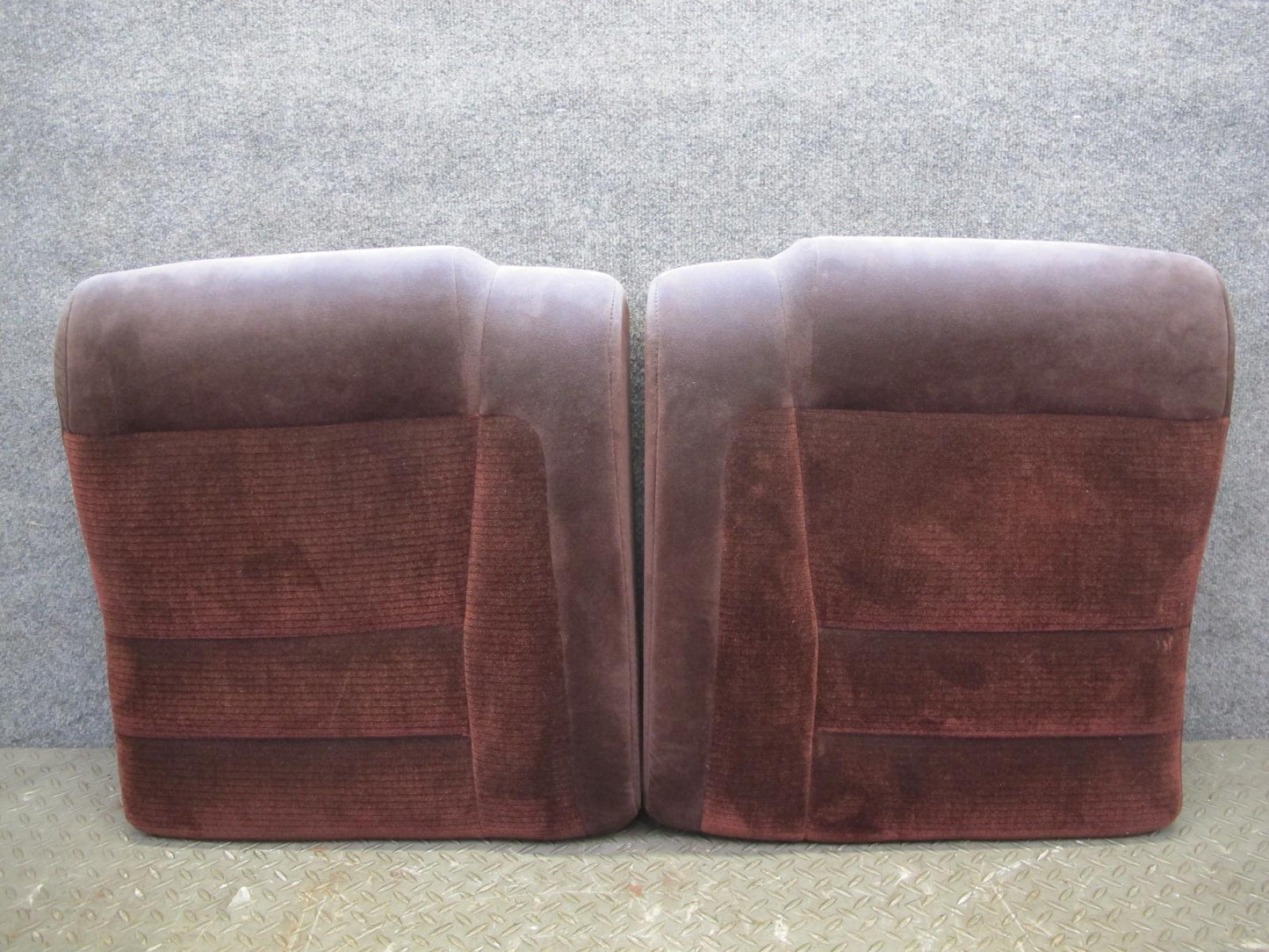 89-92 Toyota Supra MK3 Front & Rear Complete Cloth Seat Set Maroon OEM