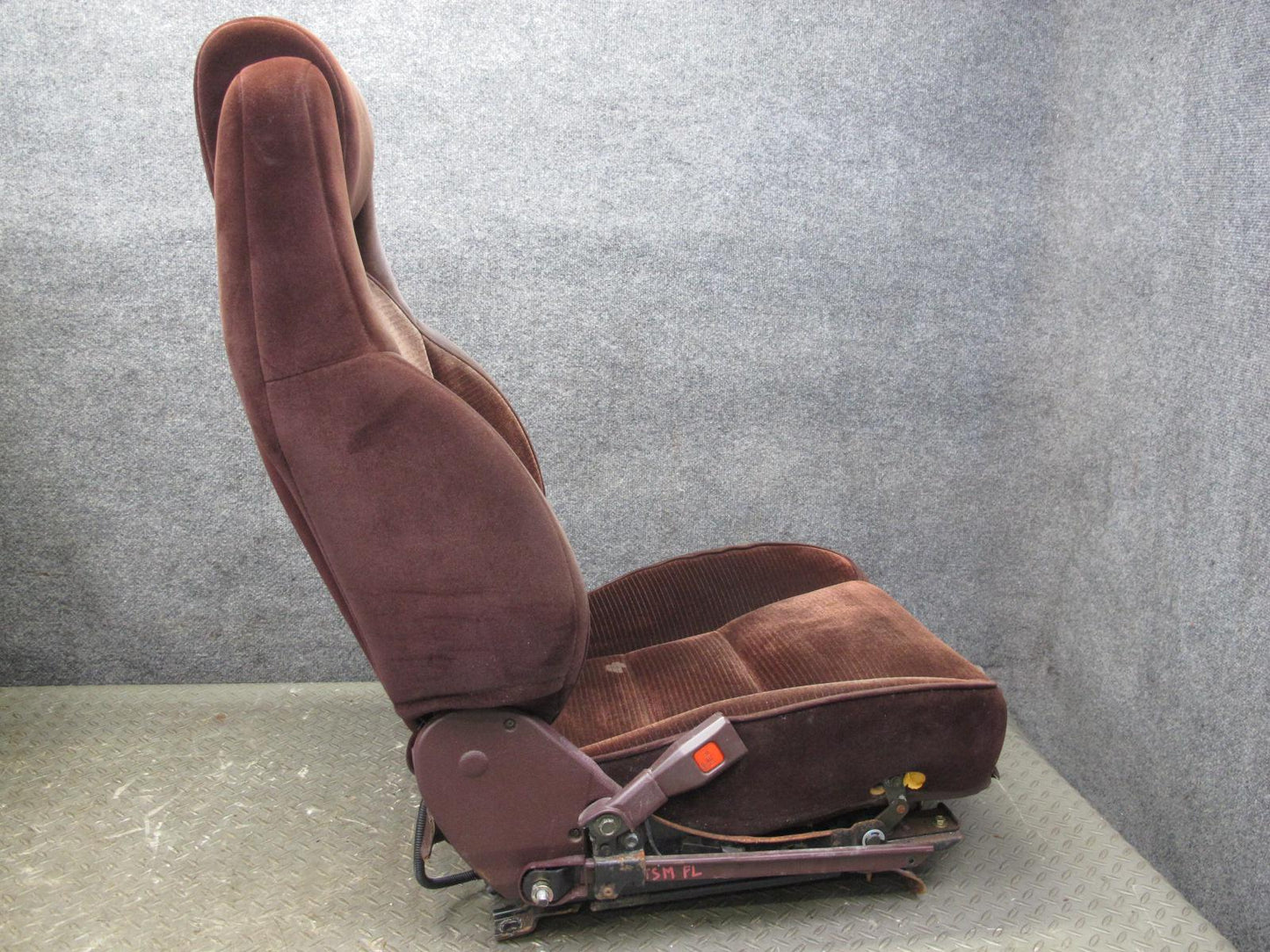 89-92 Toyota Supra MK3 Front & Rear Complete Cloth Seat Set Maroon OEM