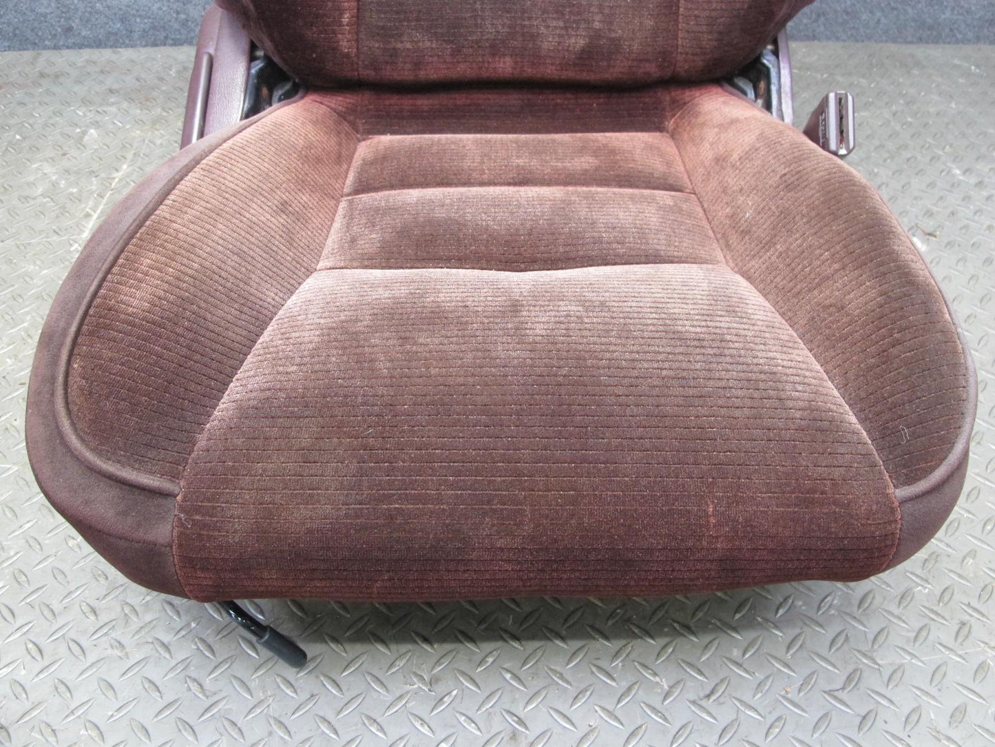 89-92 Toyota Supra MK3 Front & Rear Complete Cloth Seat Set Maroon OEM