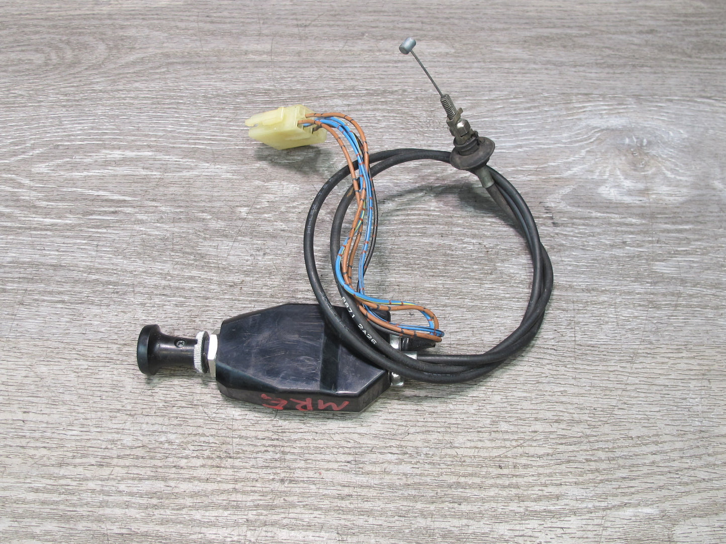 84-85 Mazda RX7 FB 12A Manual Choke Control Switch w Cable & Wiring OEM