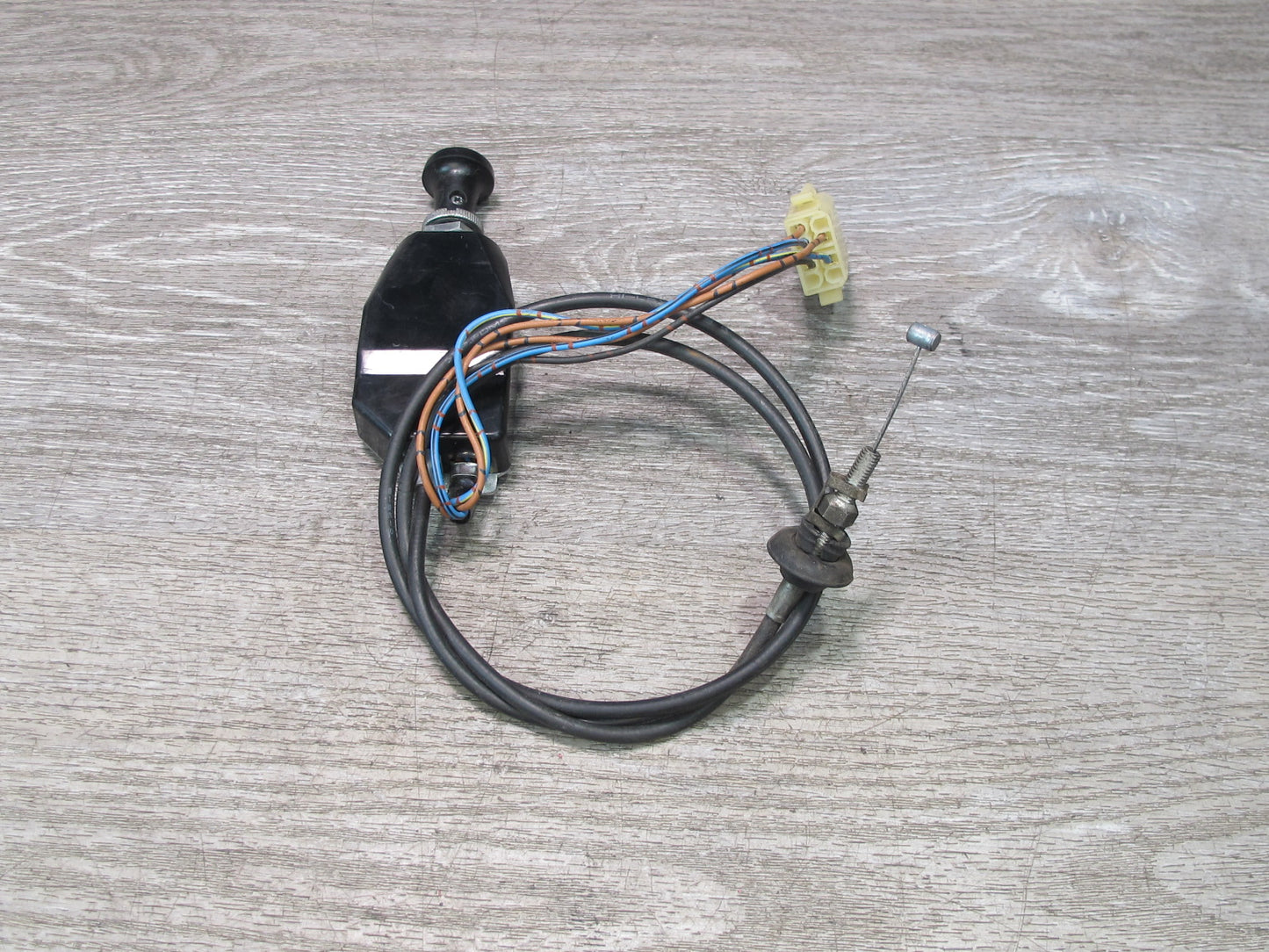 84-85 Mazda RX7 FB 12A Manual Choke Control Switch w Cable & Wiring OEM