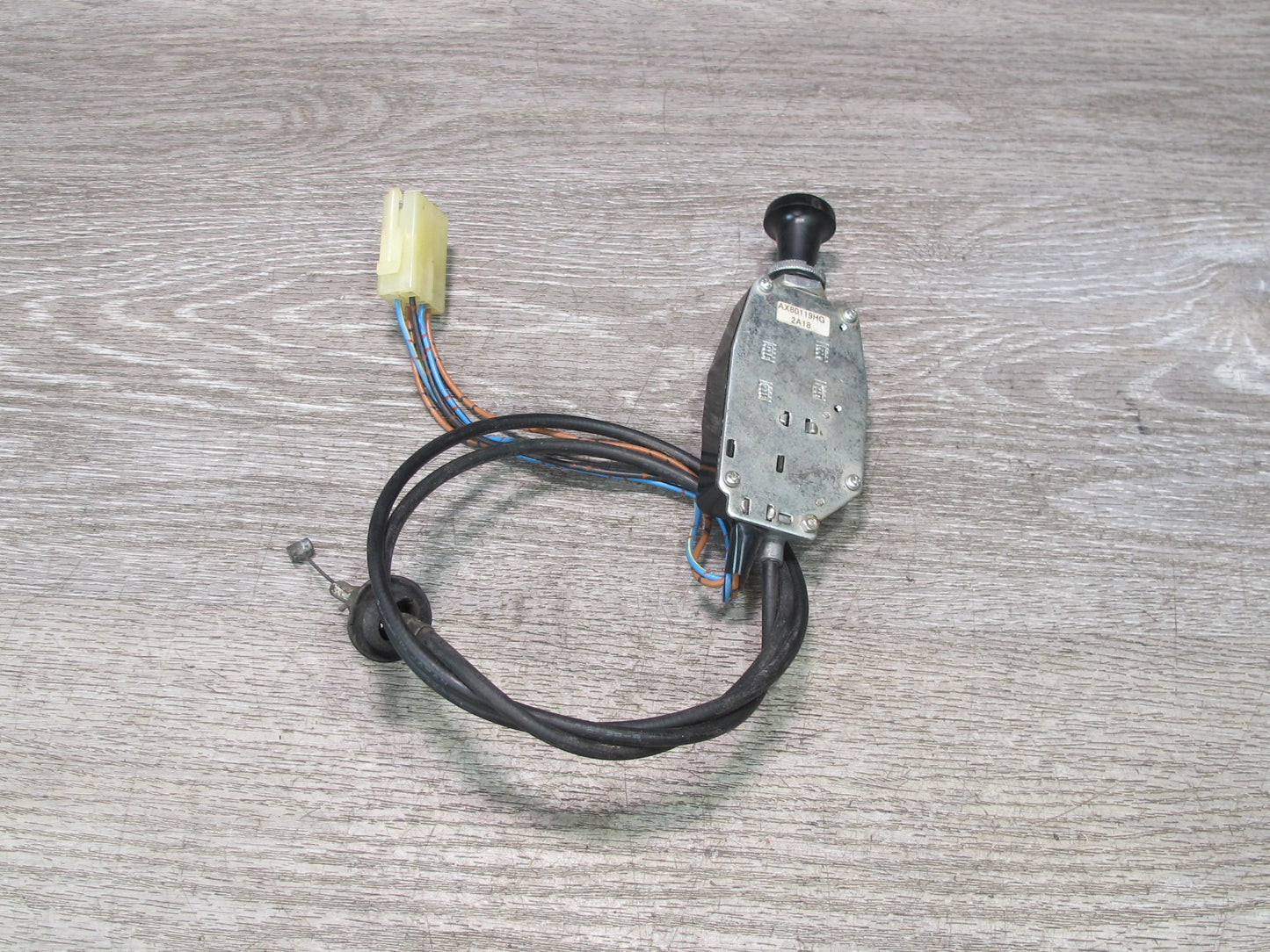84-85 Mazda RX7 FB 12A Manual Choke Control Switch w Cable & Wiring OEM