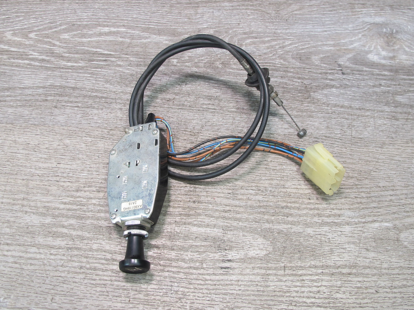 84-85 Mazda RX7 FB 12A Manual Choke Control Switch w Cable & Wiring OEM