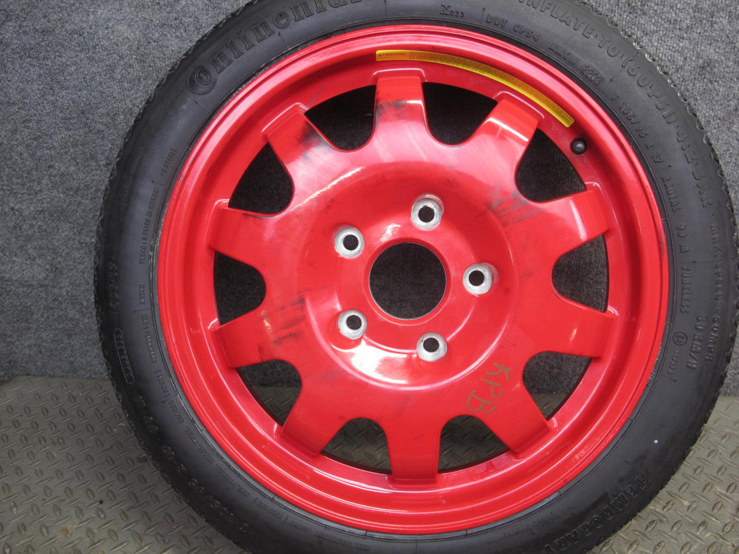 97-04 Porsche Boxster 986 Emergency Spare Tire Wheel 17x3.5 ET19 Conti 105/95