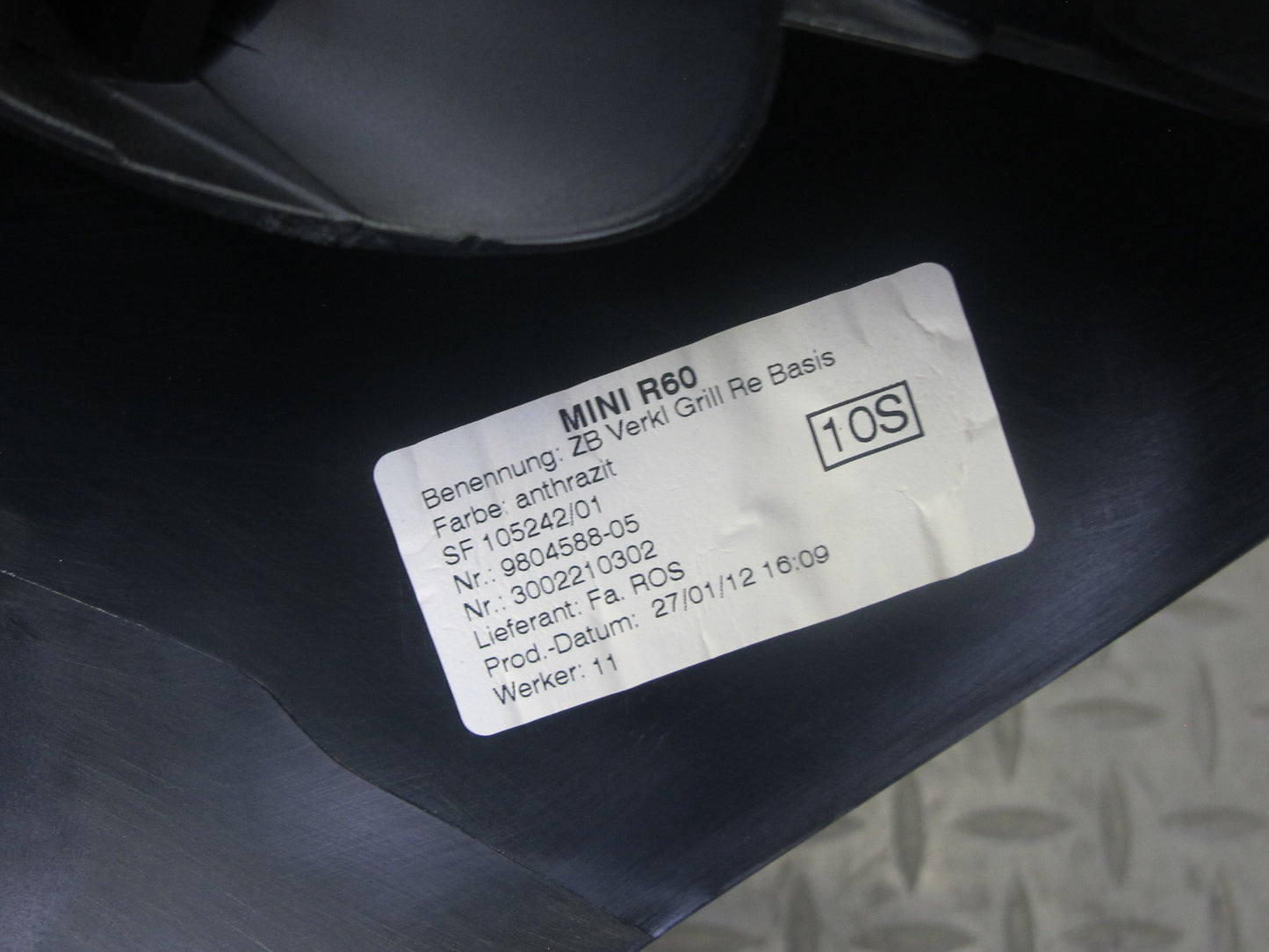 11-13 Mini Cooper S R60 Dash Speedo Air Vent Trim Bezel Cover Panel Set OEM
