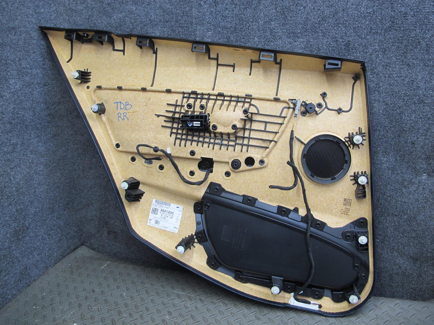 12-18 BMW F30 F31 3-SERIES Rear Door Interior Trim Cover Panel Set Black OEM