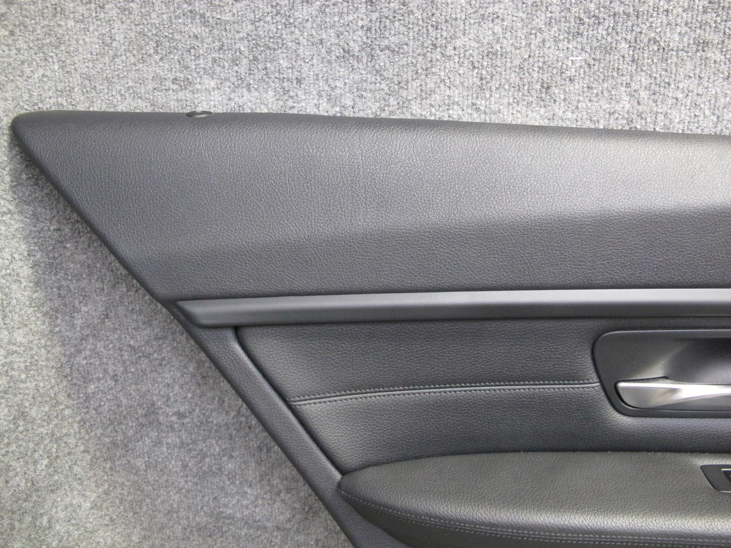 12-18 BMW F30 F31 3-SERIES Rear Door Interior Trim Cover Panel Set Black OEM