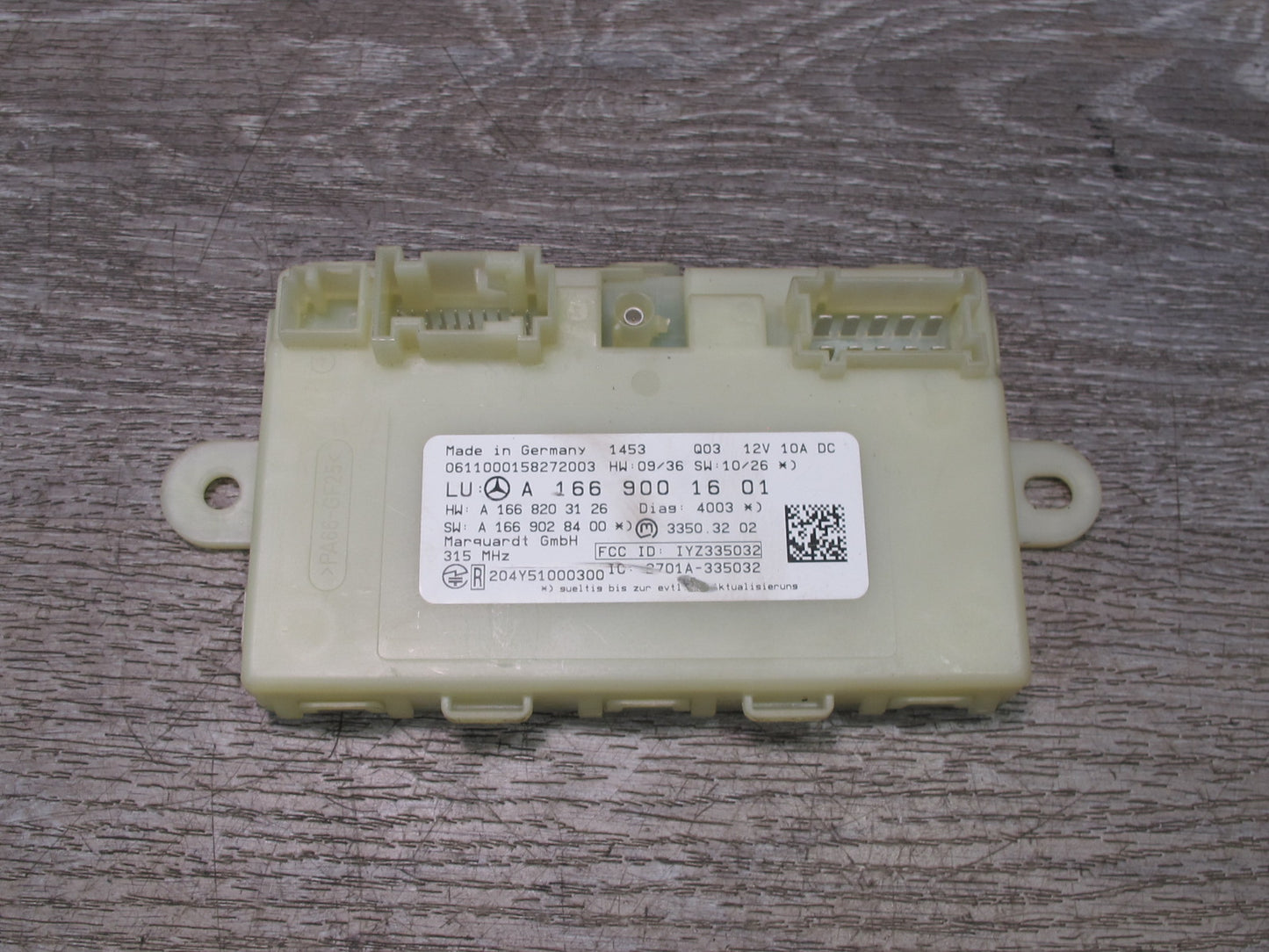 12-15 Mercedes X166 W166 GL Ml-class Keyless GO Entry Control Module Unit OEM