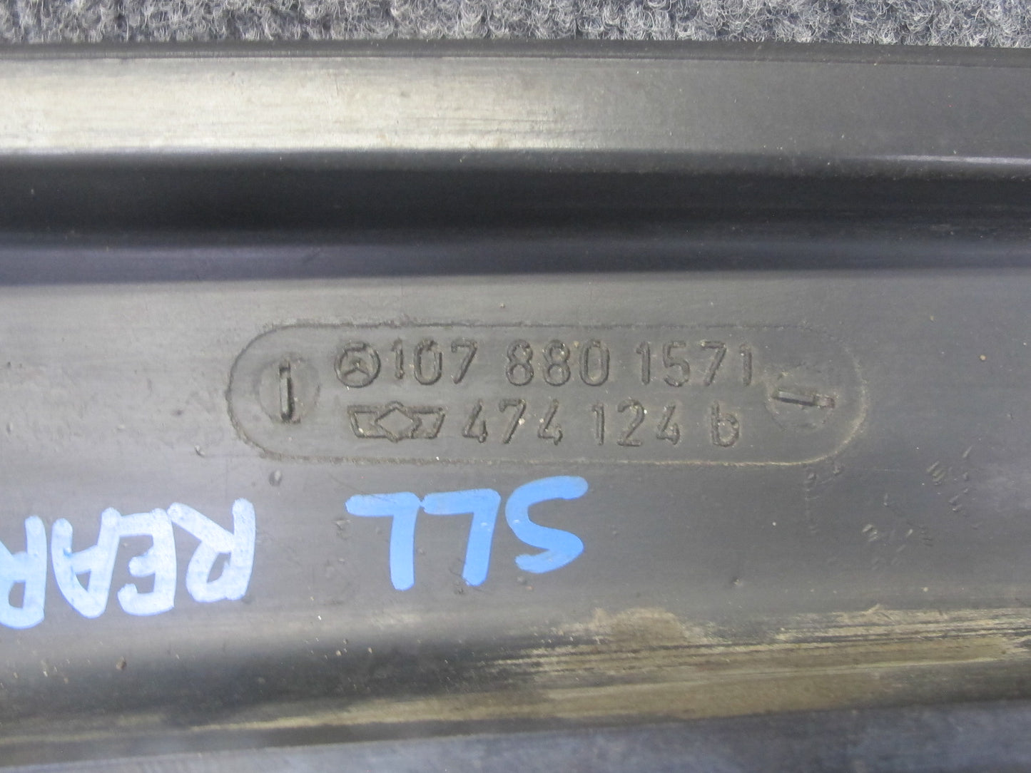 73-89 Mercedes R107 Rear Bumper Left & Right Extension Rubber END Pad OEM