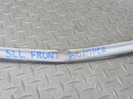 73-89 Mercedes R107 Front Bumper Center & Side Trim Molding Panel Set Black OEM