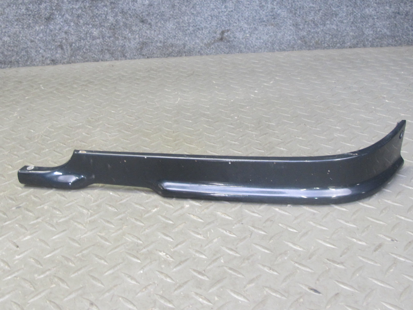 73-89 Mercedes R107 Front Bumper Center & Side Trim Molding Panel Set Black OEM