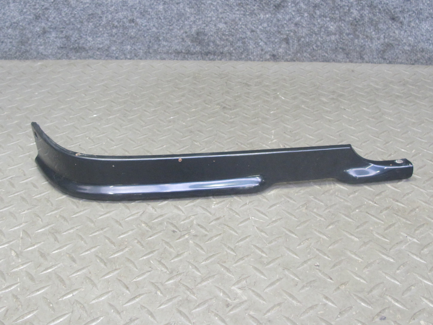 73-89 Mercedes R107 Front Bumper Center & Side Trim Molding Panel Set Black OEM