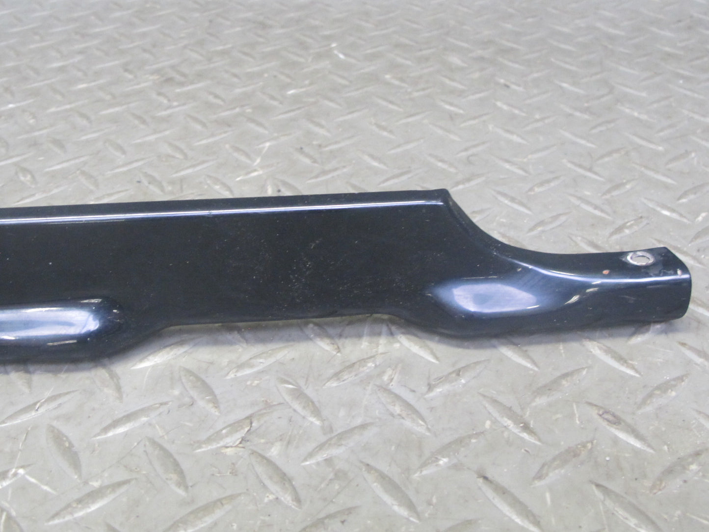 73-89 Mercedes R107 Front Bumper Center & Side Trim Molding Panel Set Black OEM