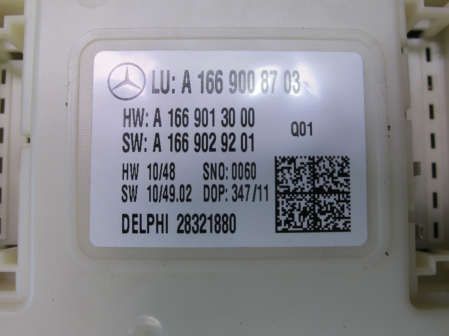 12-15 Mercedes W166 Ml-class SAM Signal Activation Control Module 1669008703 OEM