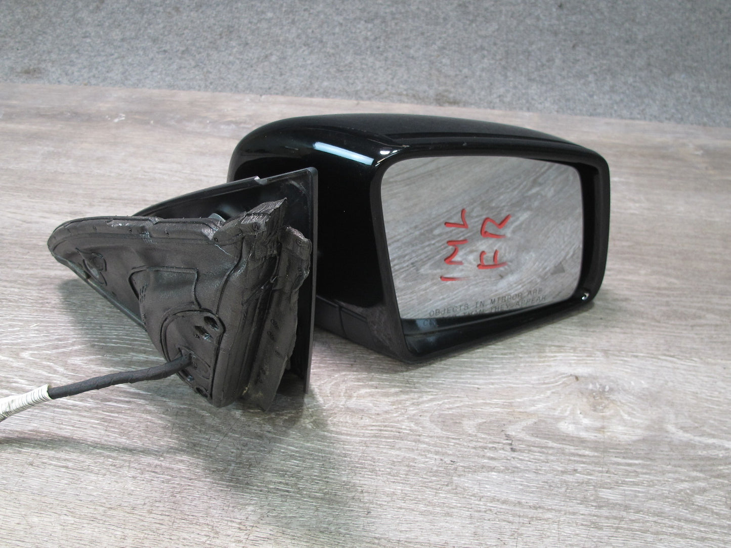 12-15 Mercedes X166 W166 GL ML Right Door Side View Mirror w Blind Spot OEM