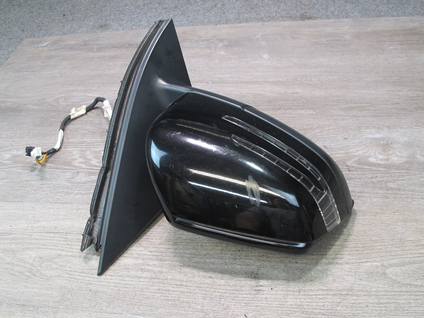 12-15 Mercedes X166 W166 GL ML Right Door Side View Mirror w Blind Spot OEM
