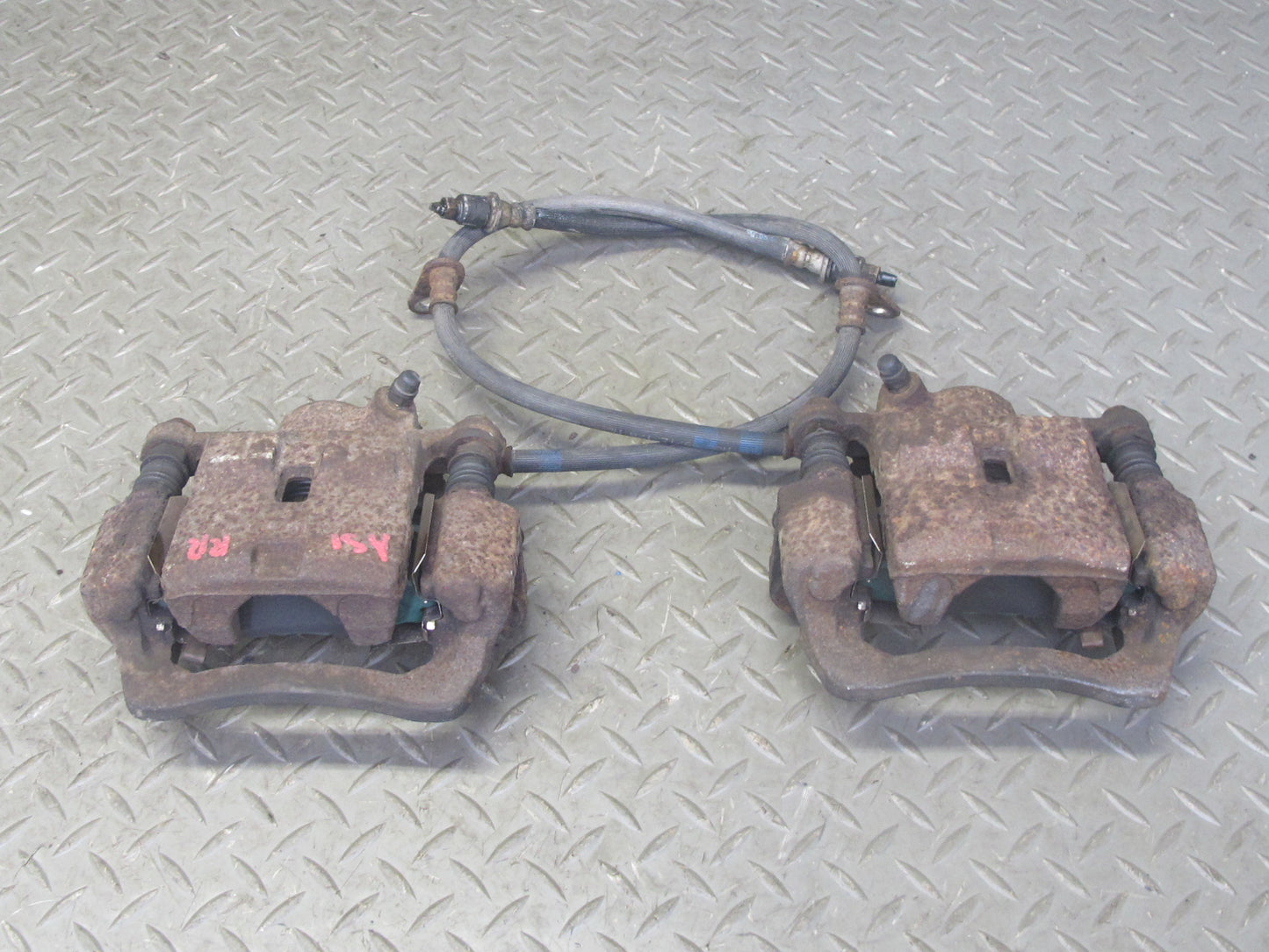 08-14 Subaru Impreza WRX 2.5L Turbo Set of 2 Rear Left & Right Brake Caliper OEM