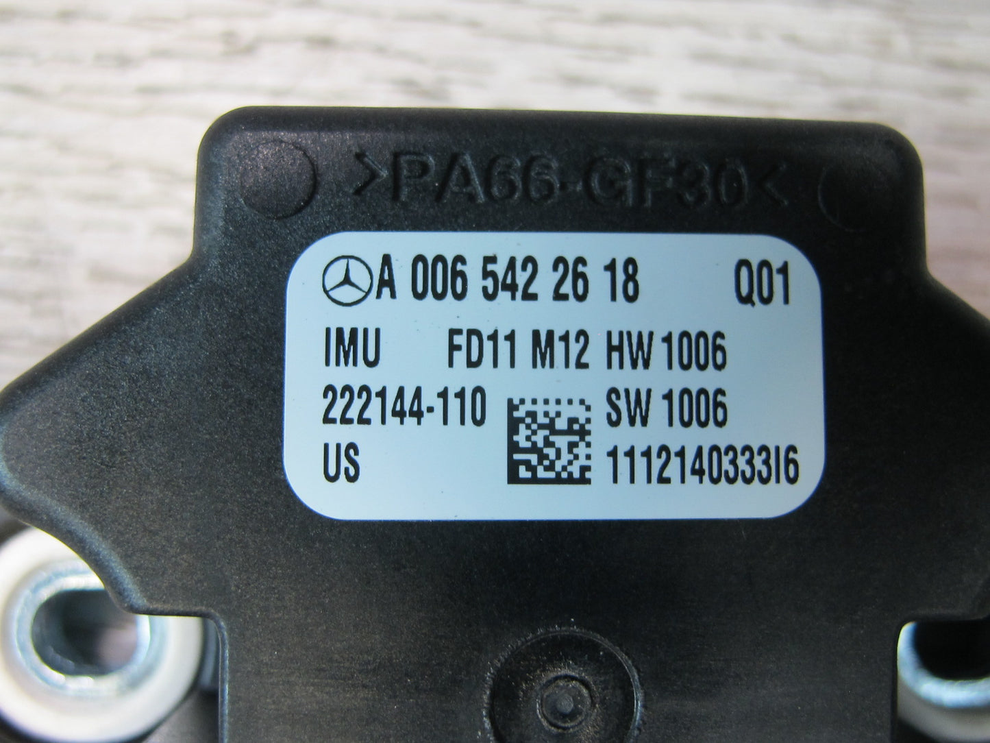 12-15 Mercedes X166 W166 GL Ml-class YAW Rate Speed Sensor Module 0065422618 OEM