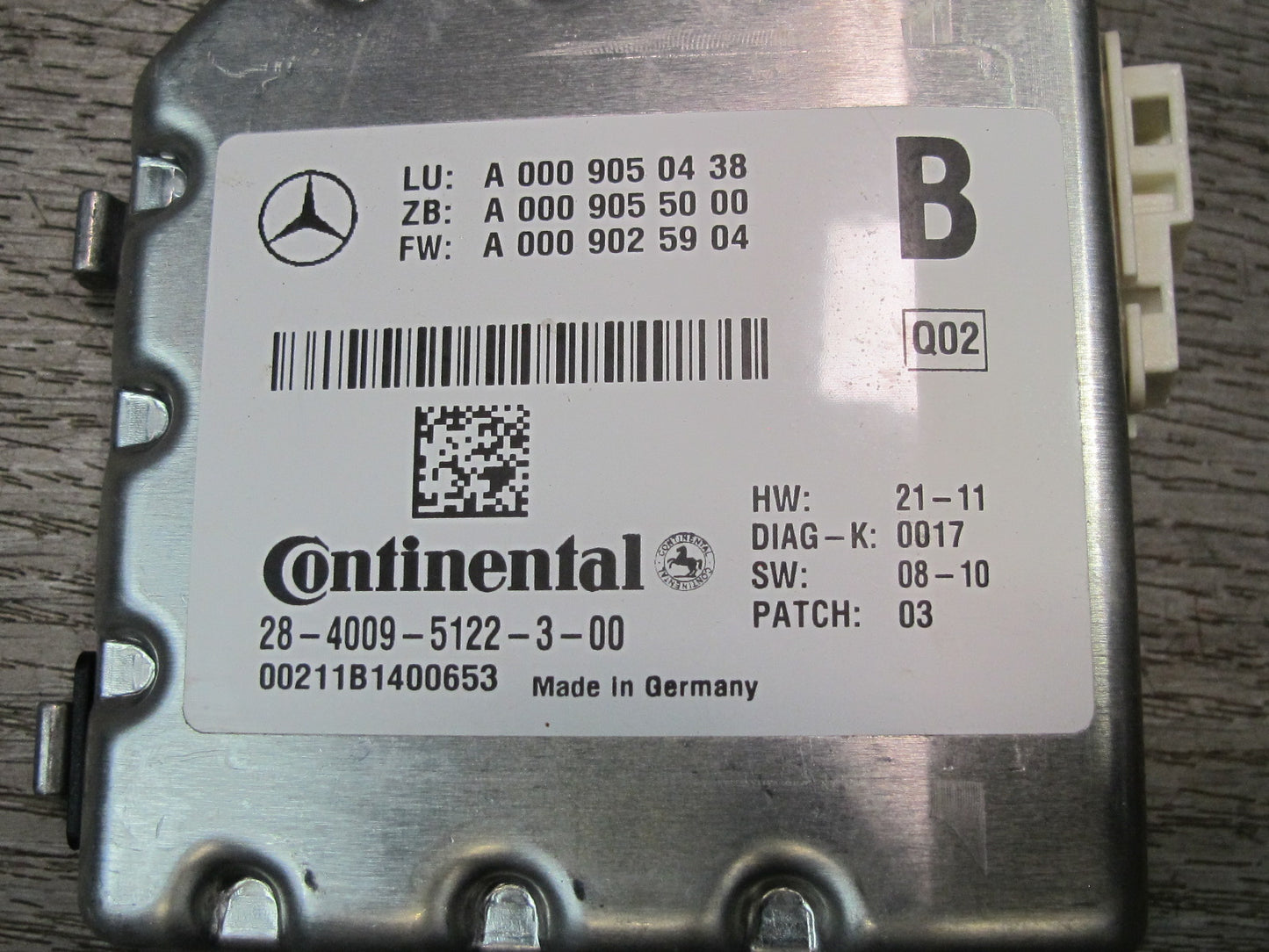12-15 Mercedes X166 W166 GL ML Front Active Lane Assist Camera 0009050438 OEM