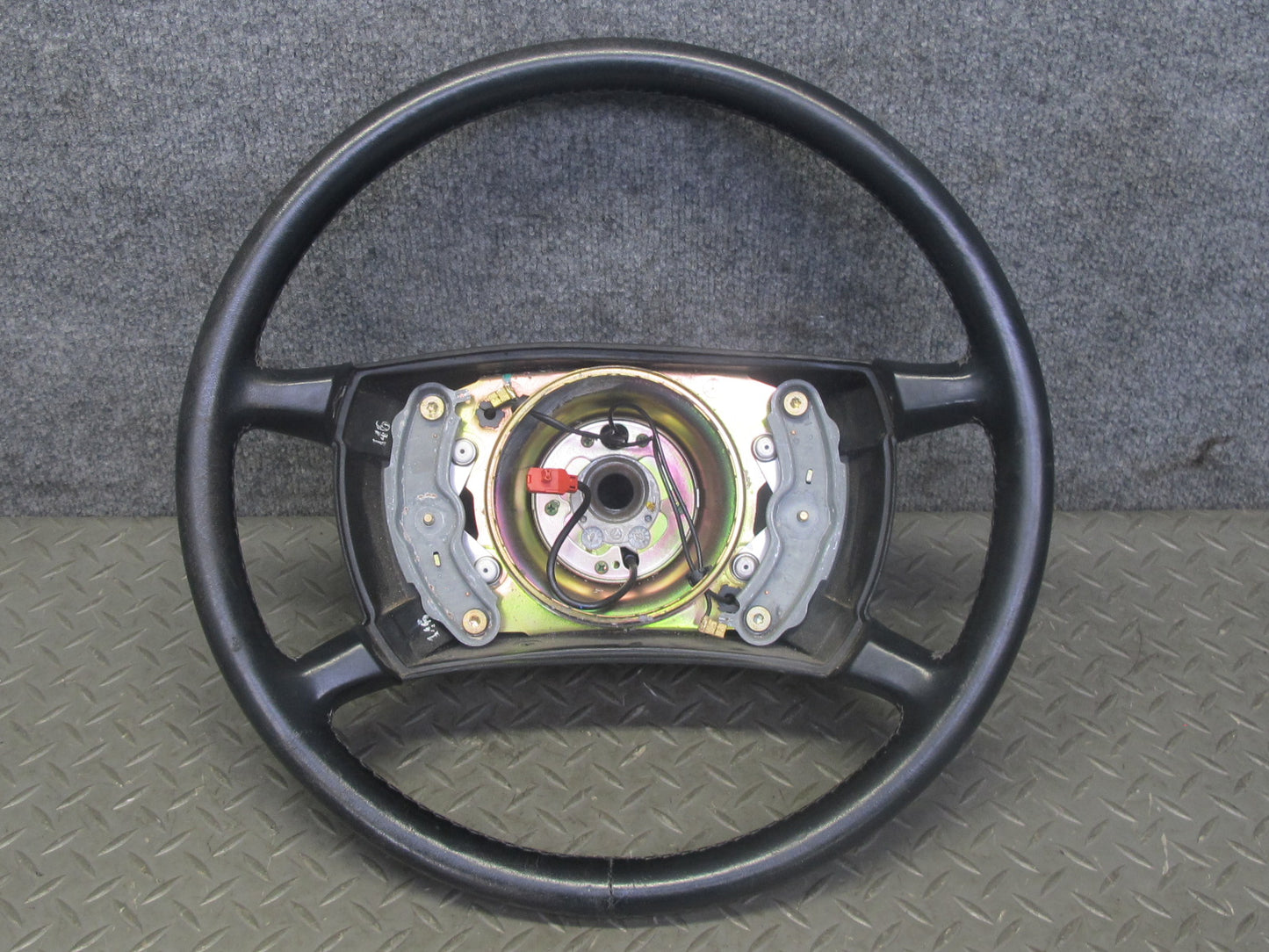 86-89 Mercedes R107 560SL Leather Steering Black OEM