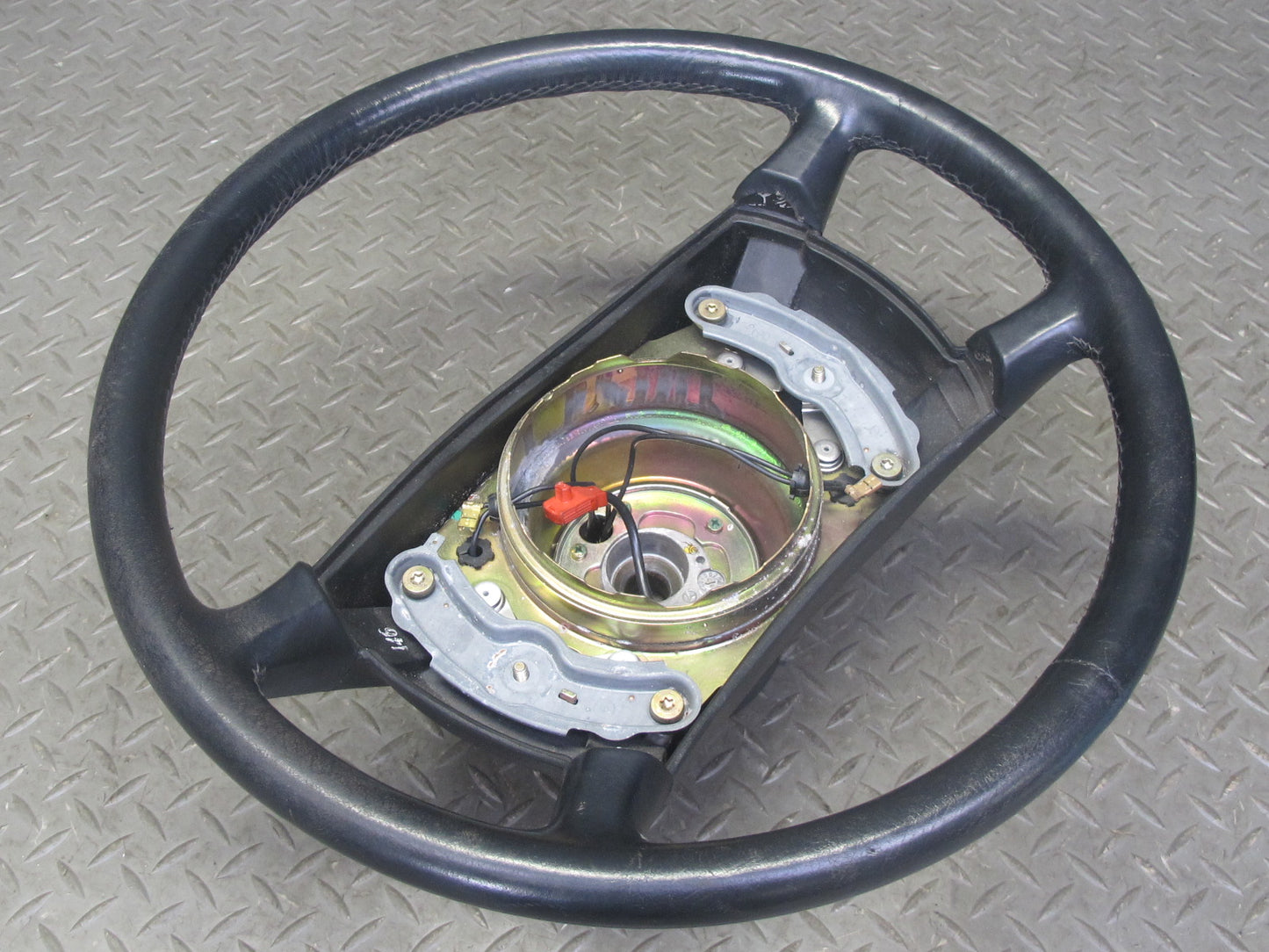 86-89 Mercedes R107 560SL Leather Steering Black OEM