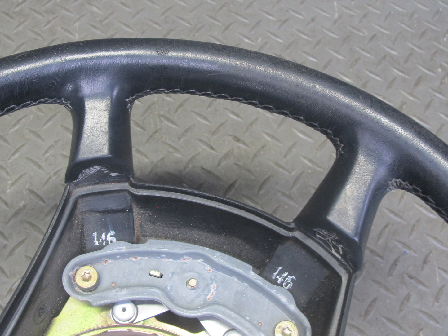 86-89 Mercedes R107 560SL Leather Steering Black OEM
