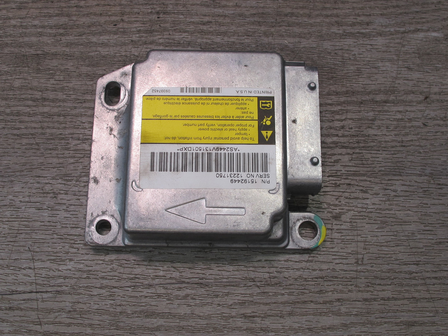 03-04 HUMMER H2 SRS AIRBAG CONTROL MODULE UNIT W/ SENSOR SET OEM
