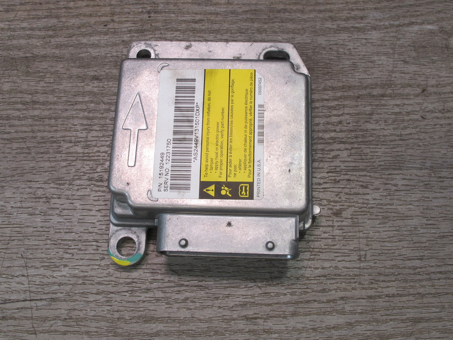 03-04 HUMMER H2 SRS AIRBAG CONTROL MODULE UNIT W/ SENSOR SET OEM