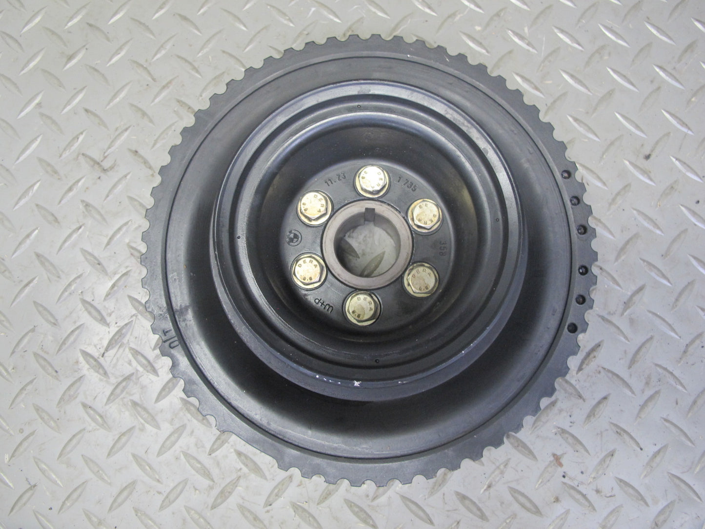 96-99 BMW E36 M52 Engine Crankshaft Pulley Harmonic Balancer Damper OEM