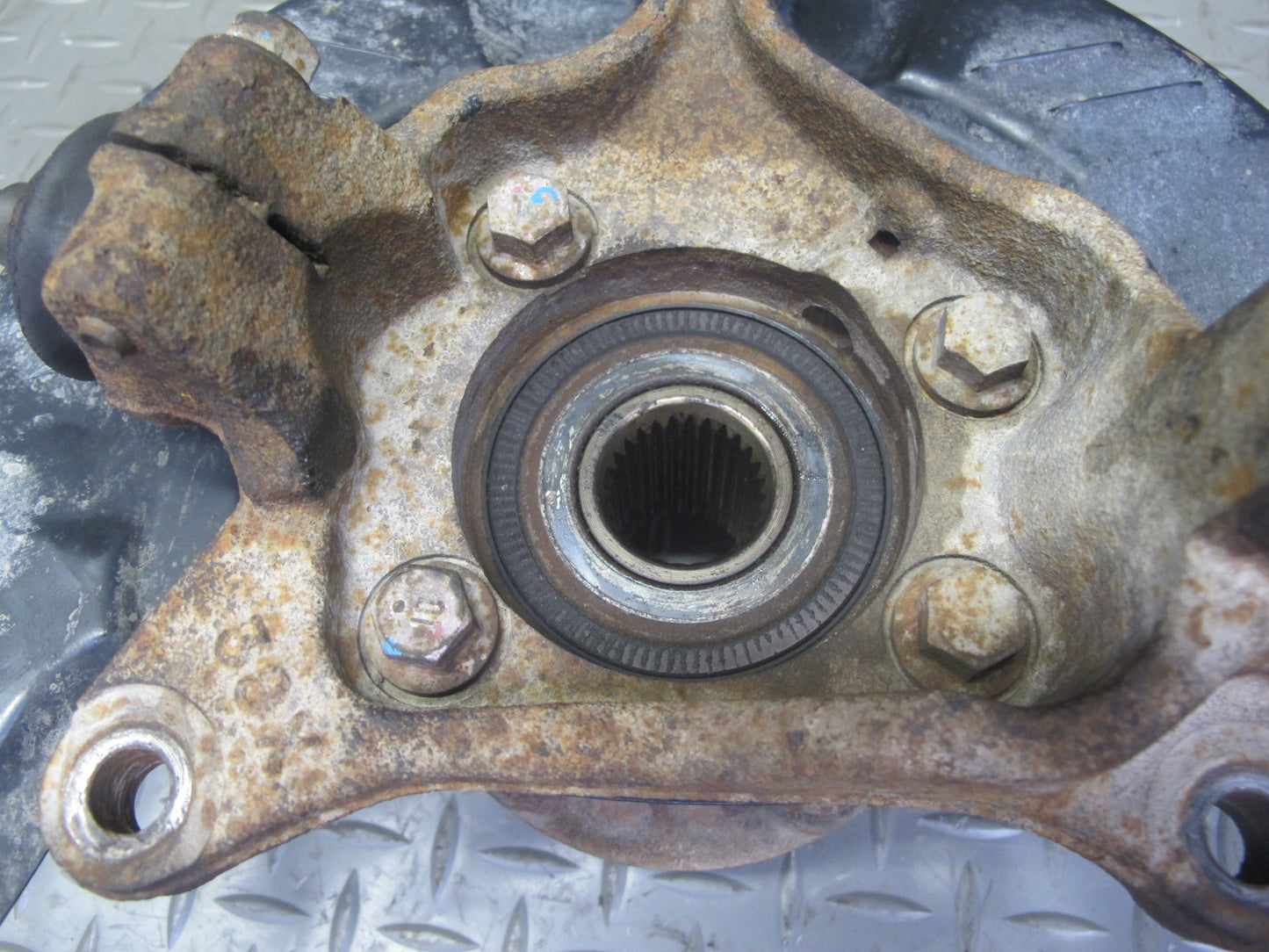 08-14 Subaru Impreza WRX 2.5L Front Right Spindle Knuckle Wheel Hub Bearing OEM