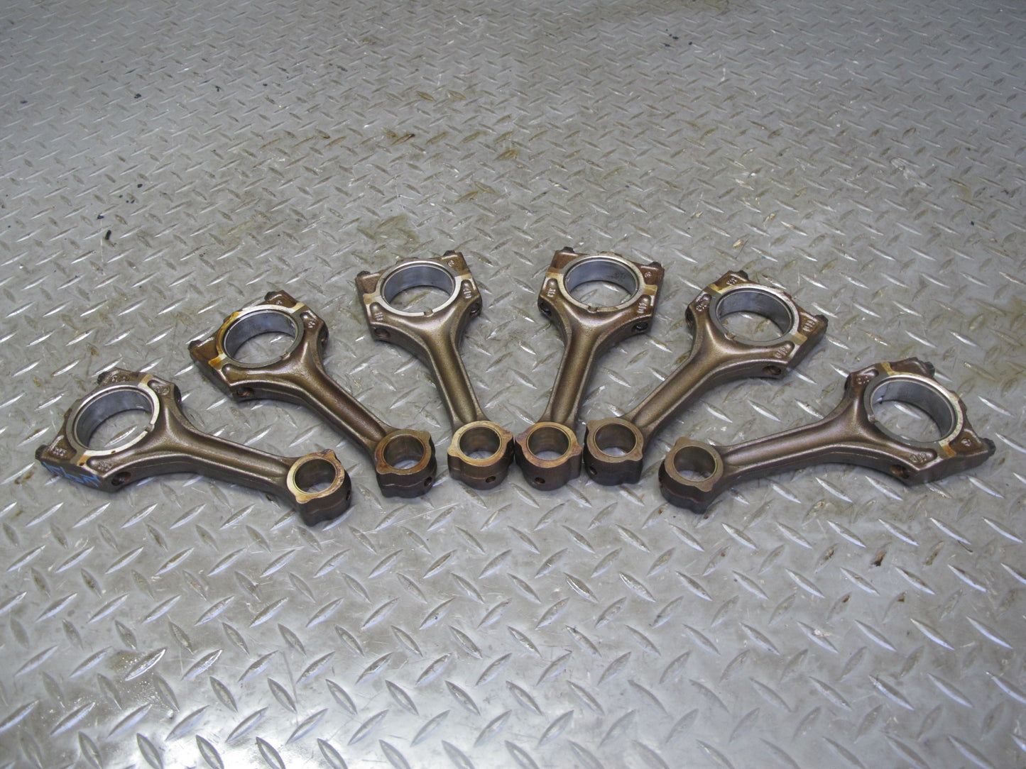 98-06 BMW E36 E46 E39 E60 Z3 M52 M54 Set of 6 Engine Connecting Rod 135k OEM