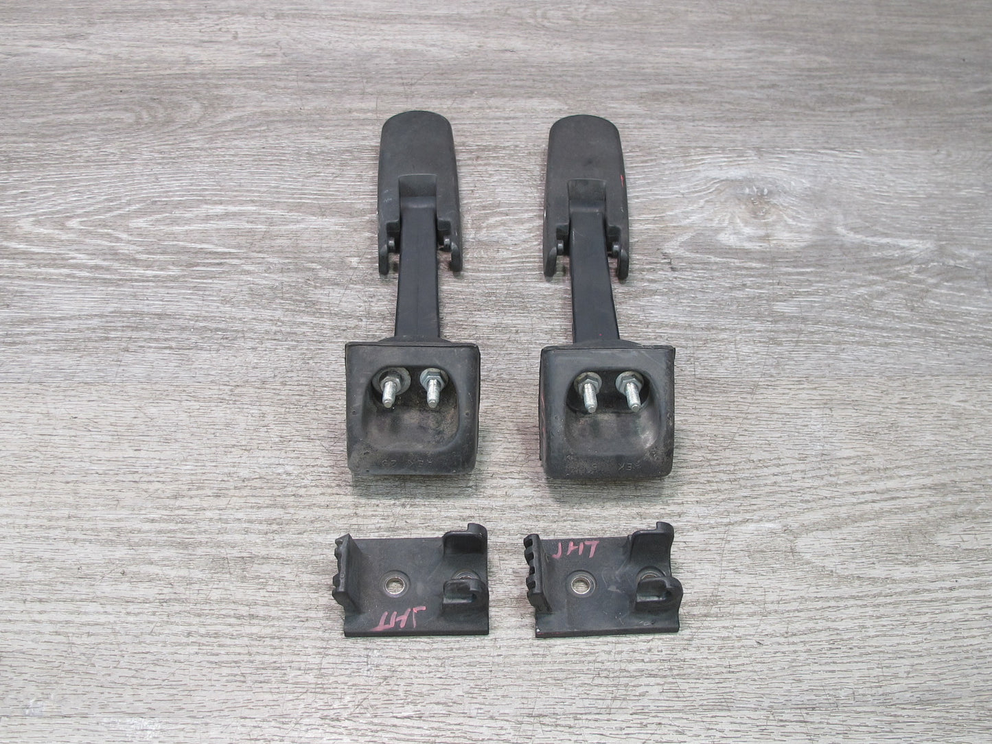 2003-2009 Hummer H2 Front Left & Right Hood Bonnet Latch Lock Strap Support Set