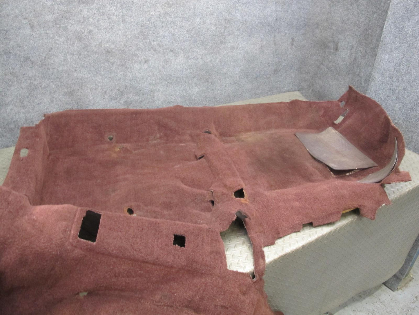 86-92 Toyota Supra MK3 Interior Floor Carpet Liner Cover Maroon w Foot Rest OEM