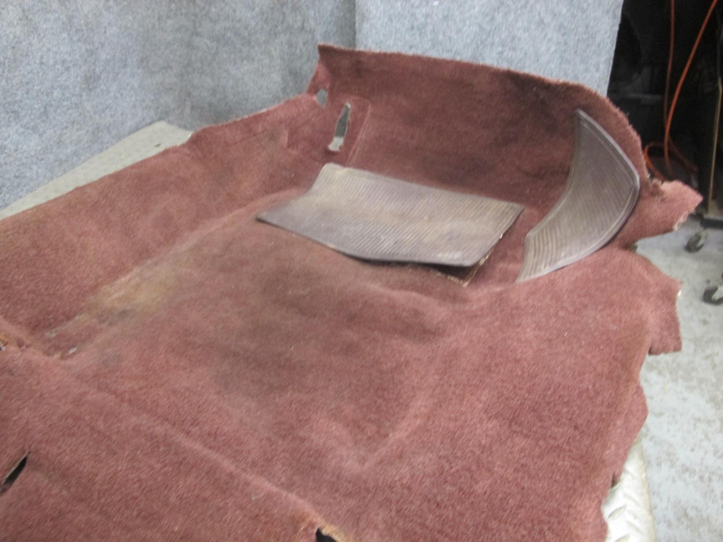 86-92 Toyota Supra MK3 Interior Floor Carpet Liner Cover Maroon w Foot Rest OEM
