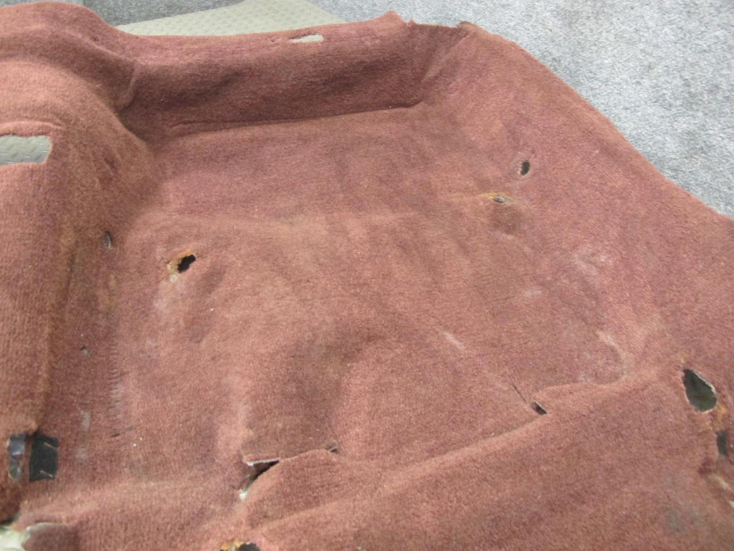 86-92 Toyota Supra MK3 Interior Floor Carpet Liner Cover Maroon w Foot Rest OEM