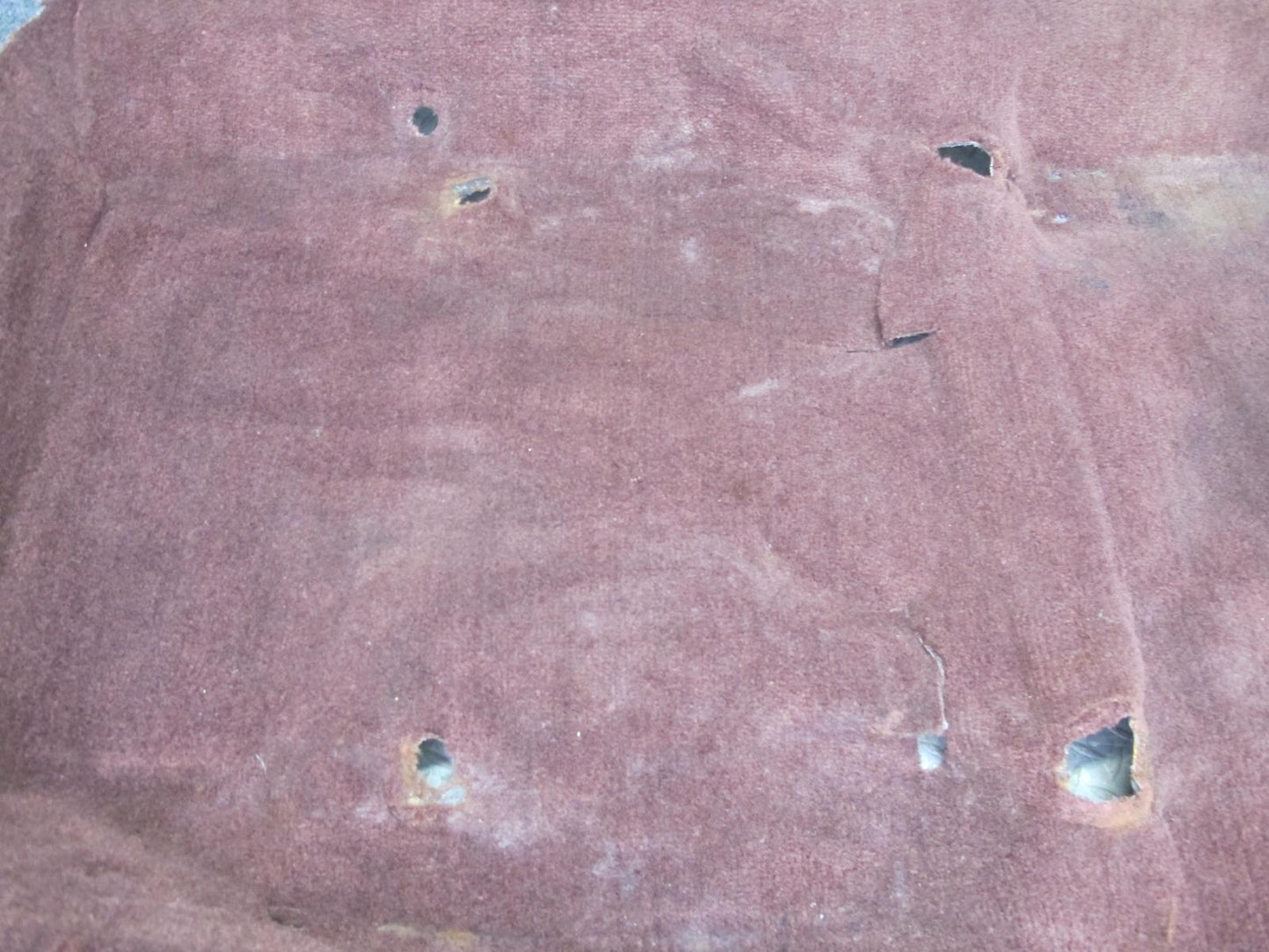 86-92 Toyota Supra MK3 Interior Floor Carpet Liner Cover Maroon w Foot Rest OEM