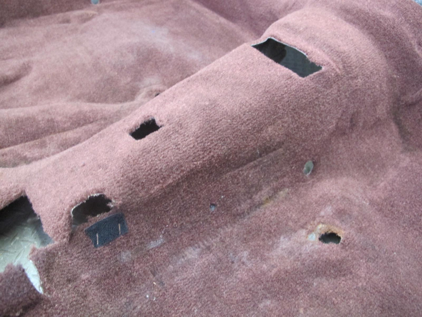 86-92 Toyota Supra MK3 Interior Floor Carpet Liner Cover Maroon w Foot Rest OEM