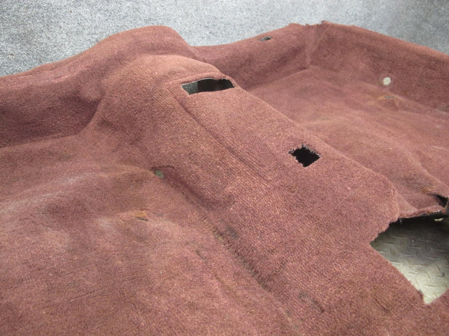 86-92 Toyota Supra MK3 Interior Floor Carpet Liner Cover Maroon w Foot Rest OEM
