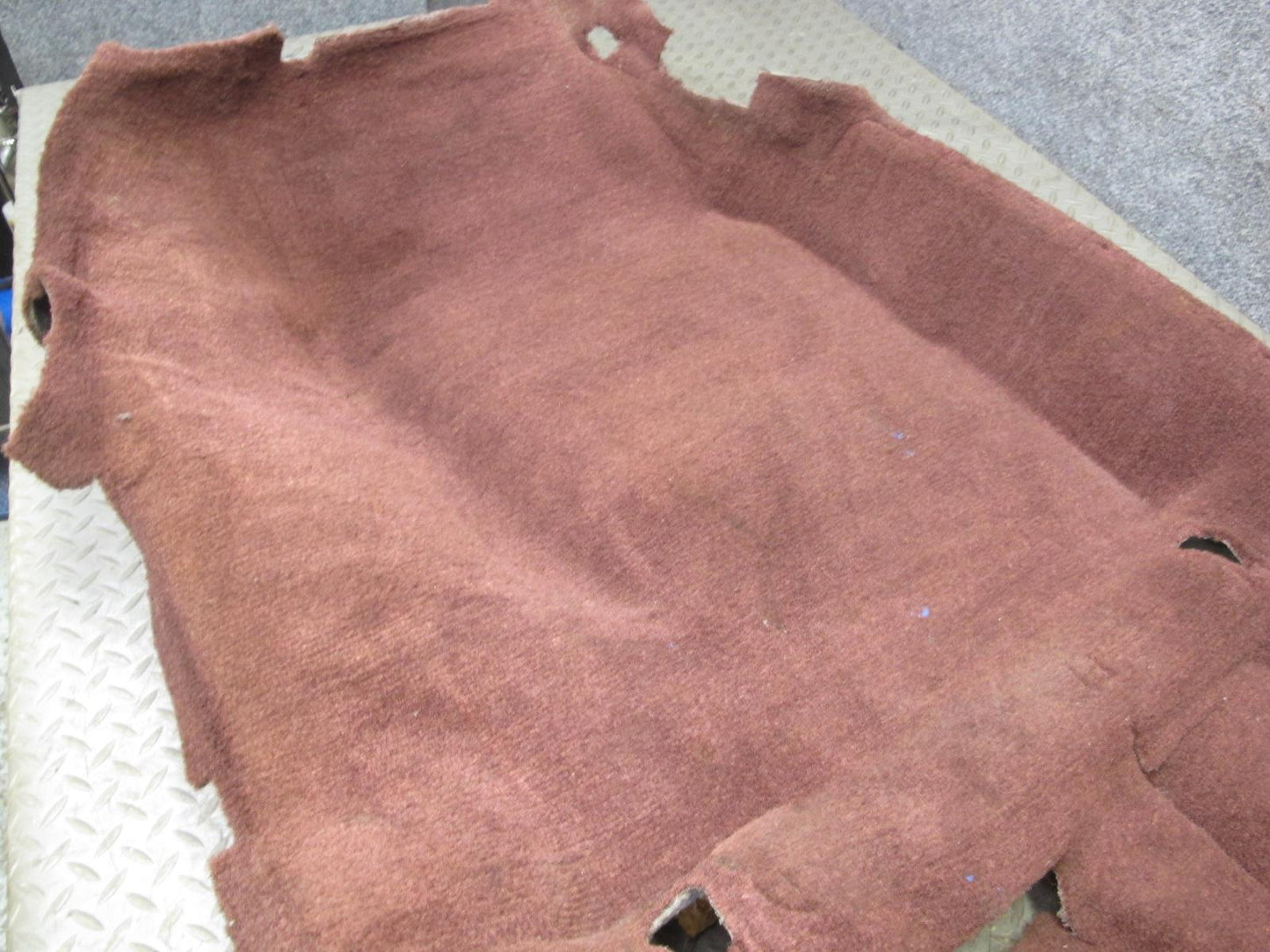 86-92 Toyota Supra MK3 Interior Floor Carpet Liner Cover Maroon w Foot Rest OEM