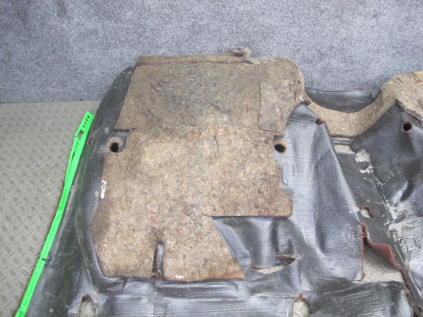 86-92 Toyota Supra MK3 Interior Floor Carpet Liner Cover Maroon w Foot Rest OEM
