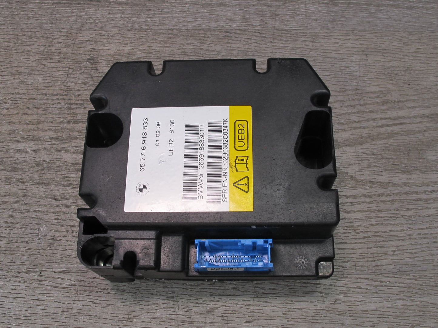 01-06 BMW E46 CONVERTIBLE ROLL OVER DETECTION CONTROL UNIT 6918833 OEM