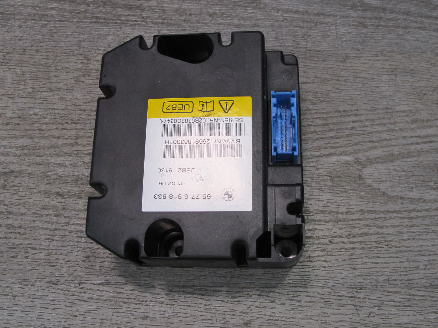 01-06 BMW E46 CONVERTIBLE ROLL OVER DETECTION CONTROL UNIT 6918833 OEM