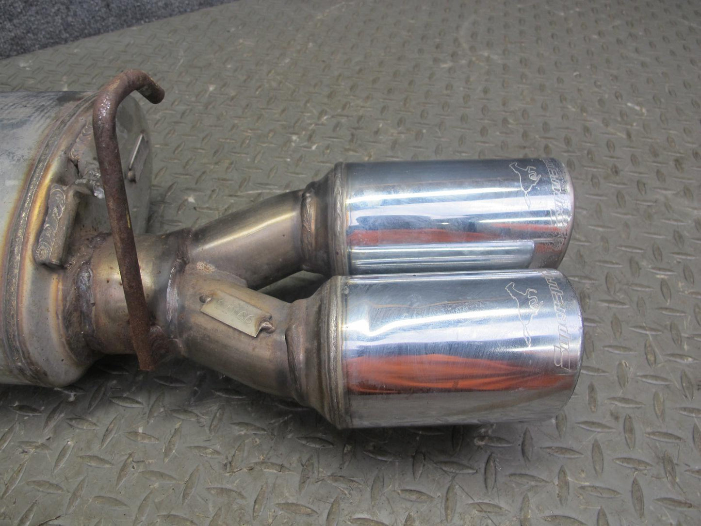 86-92 Toyota Supra MK3 7MGE NA Rear Exhaust Muffler Pipe w Tips Supersprint