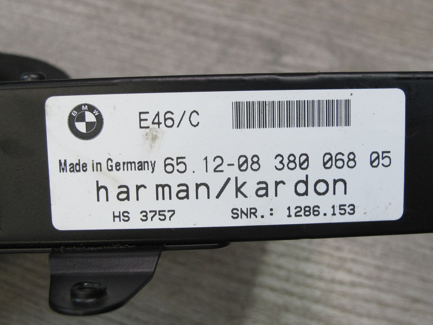 01-06 BMW E46 3-SERIES Convertible Harman Kardon Audio Amplifier AMP 8380068 OEM