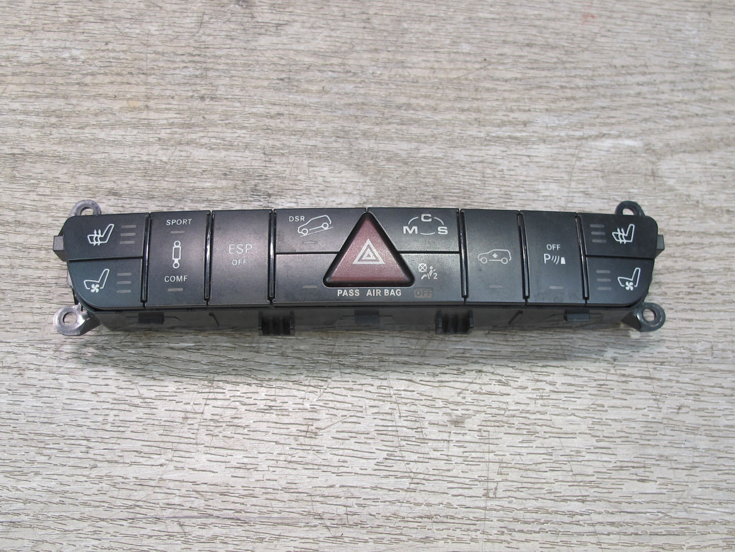 07-11 Mercedes W164 ML63 AMG Center Console Switch Panel w Hazard Switch OEM