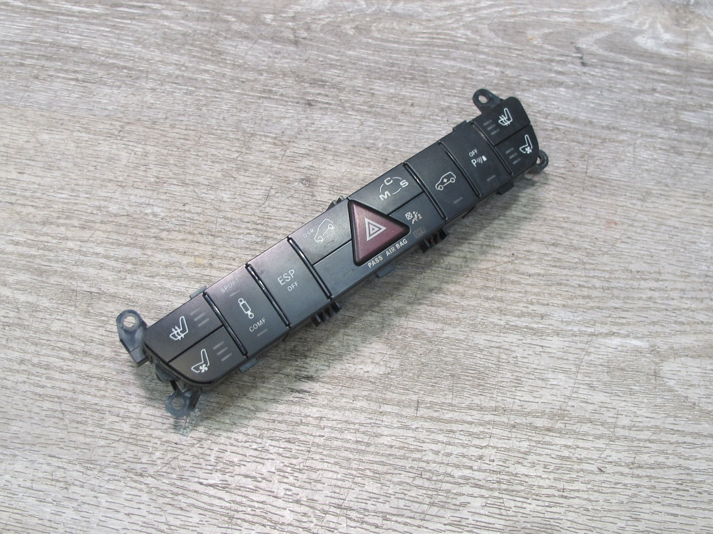 07-11 Mercedes W164 ML63 AMG Center Console Switch Panel w Hazard Switch OEM