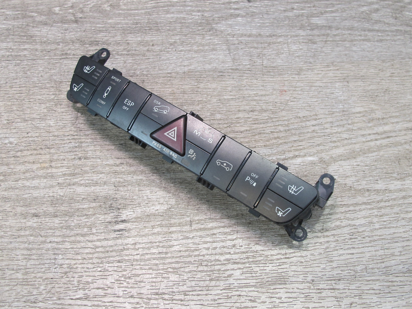 07-11 Mercedes W164 ML63 AMG Center Console Switch Panel w Hazard Switch OEM