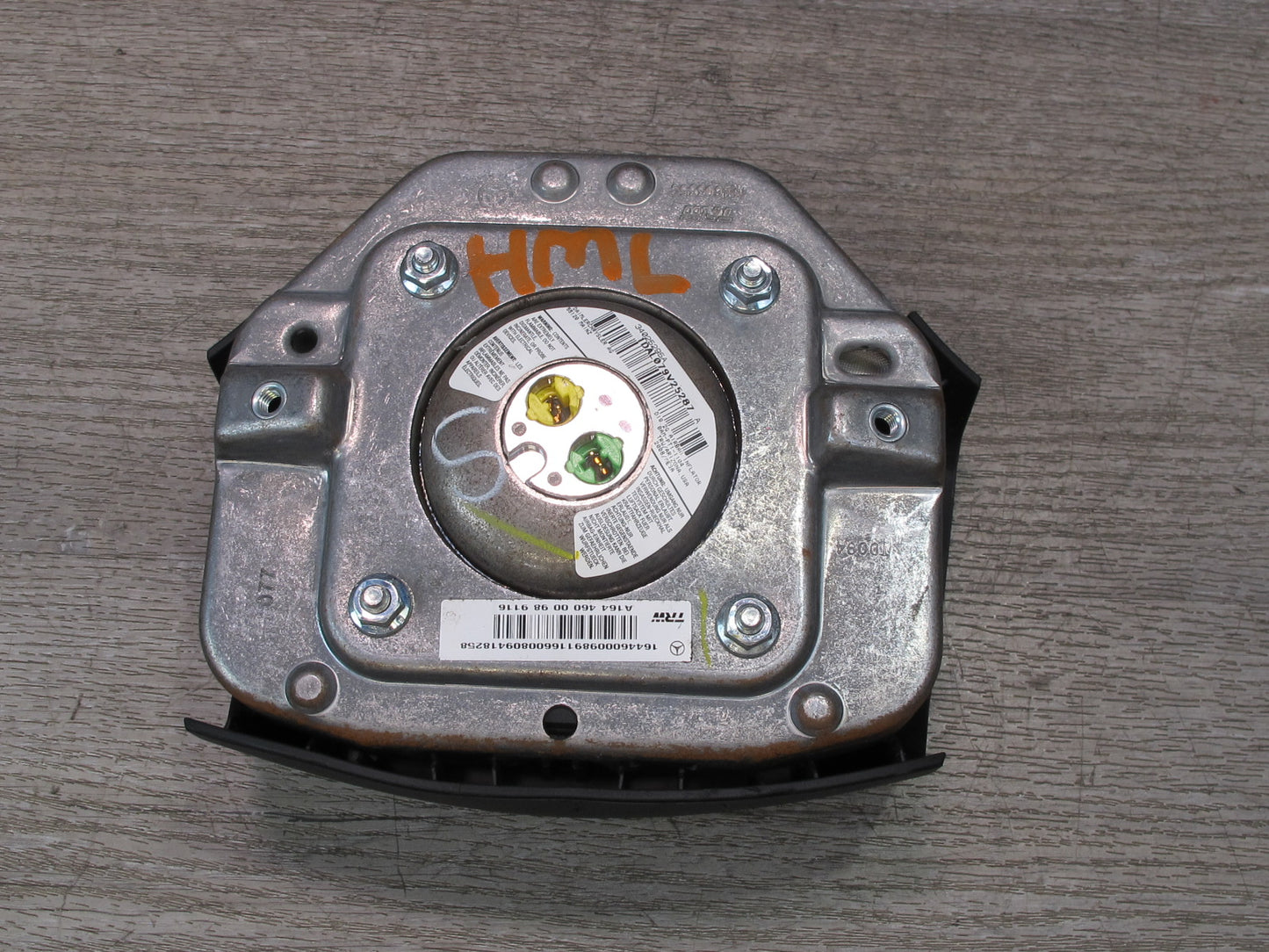 06-08 MERCEDES W164 X164 ML-CLASS FRONT LEFT DRIVER SIDE STEERING WHEEL SRS AIRBAG OEM